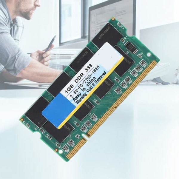 HURRISE Laptop Memory RAM för laptop 2.5V 1G, högkvalitativ datorchips dator