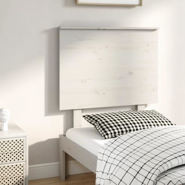 Sänggavel - FDIT - Vit - Massivt trä - 79x6x82,5 cm - Klassisk - Tidlös