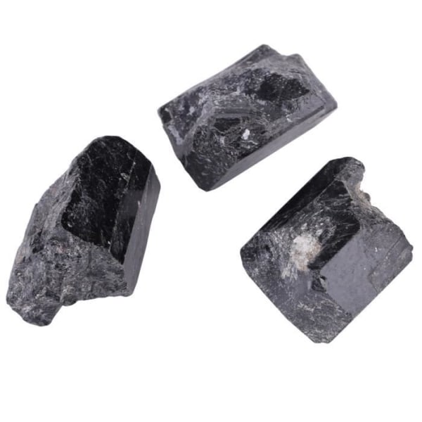 HURRISE Tourmaline Rough Rock 1 st Naturlig Svart Tourmaline Quartz Crystal Rough Rock Mineral Healing Stone
