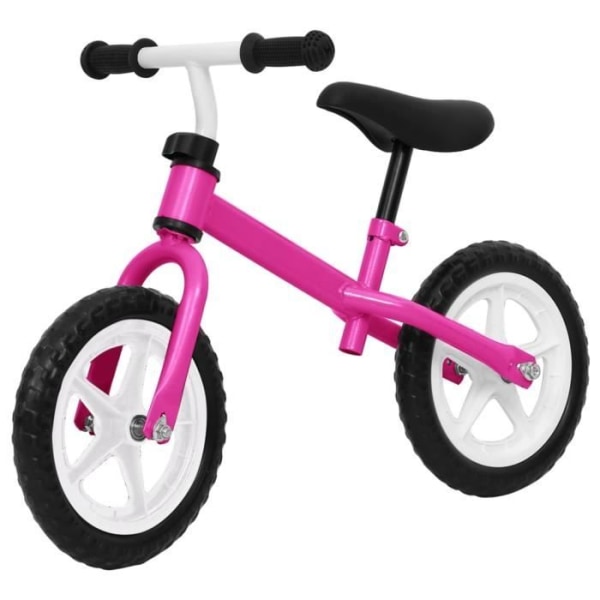 Balanscykel för barn - FDIT - 12 tums hjul - Stålram - Rosa