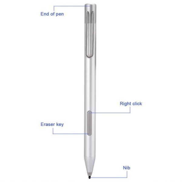XUY Smart Stylus Electromagnetic Pen Tablet för Microsoft New Surface Go Pro5 - 4-3 - Bok (silver)
