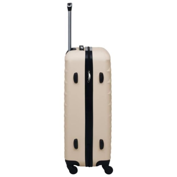 Hård resväska - LIA - Guld - ABS - Invändiga spännband - Säkerhetslås
