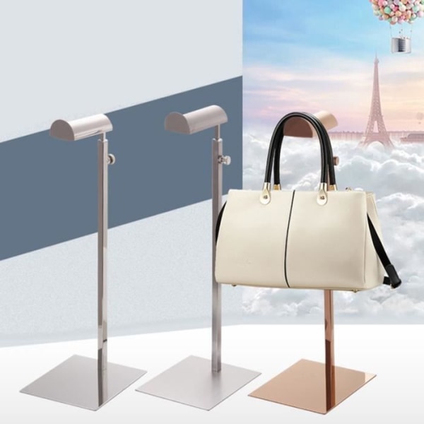 BEL-7423055021449-Justerbar hållare för handväska stativ i rostfritt stål handväska display stativ, bordspaket hållare typ