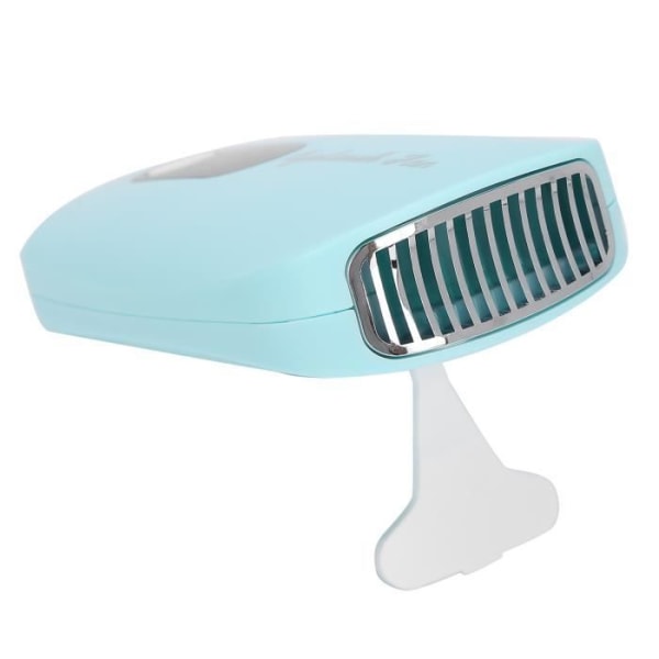 LIA Mini ögonfranshårtork, USB-uppladdningsbar ympfläkt för ögonfransförlängning, limtorkfläkt, blå