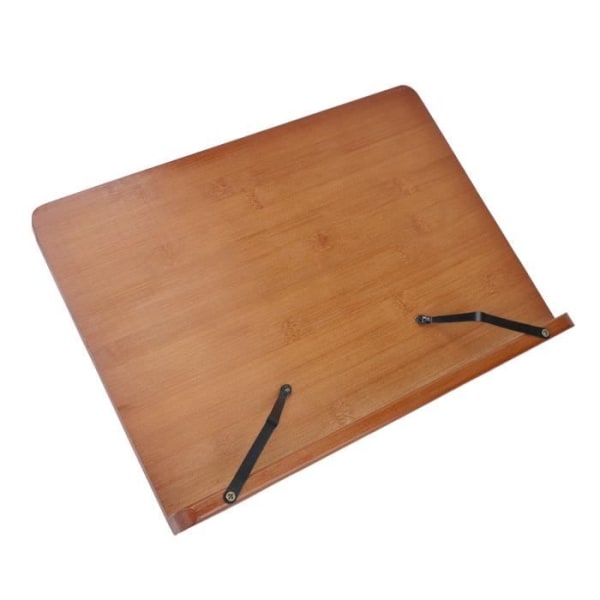 HURRISE Bokställ för läsning Bambu Bokställ Lyftande Trä Bärbart justerbart läsställ för