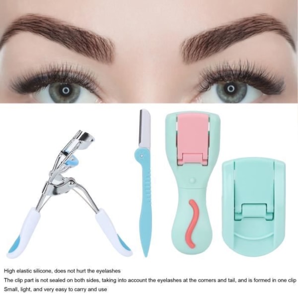 HURRISE Eyelash Curler Kit Ögonfransböjare Set Professionell ögonfransböjare med 6 silikonkuddar