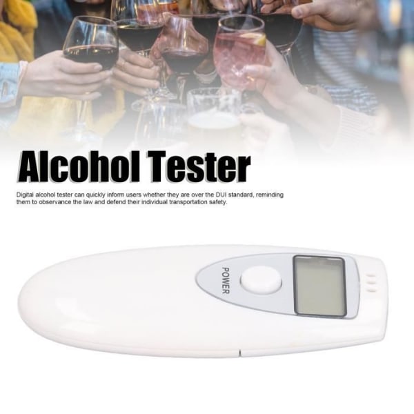 HURRISE Alkoholtestare med LCD-skärm Breath Alcohol Tester, Bärbar Breath Alcohol Tester med Display Hushållsapparat