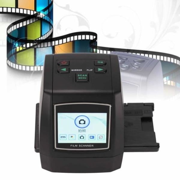 HURRISE Digital Photo Converter Film Scanner 22MP 2.4in TFT LCD-skärm konverterar 35mm 126 110 Slide negativ film till