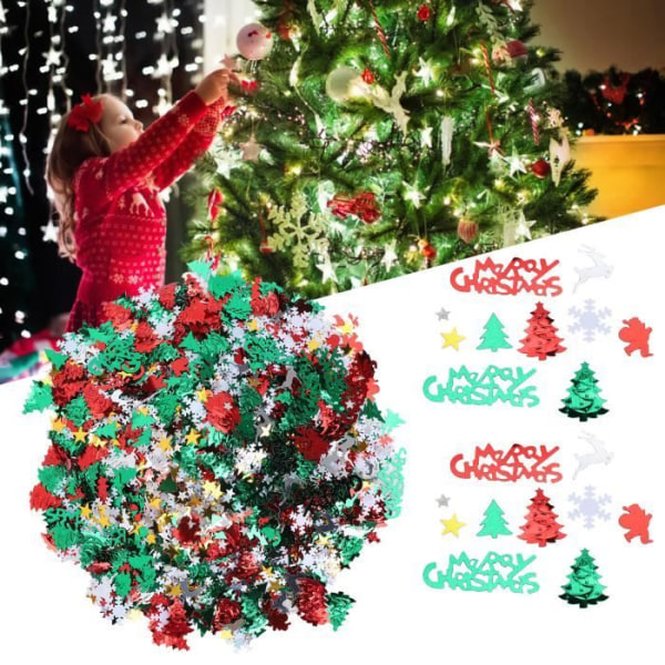 WEI Shiny Christmas Confetti Paljetter Festival Decor 100g