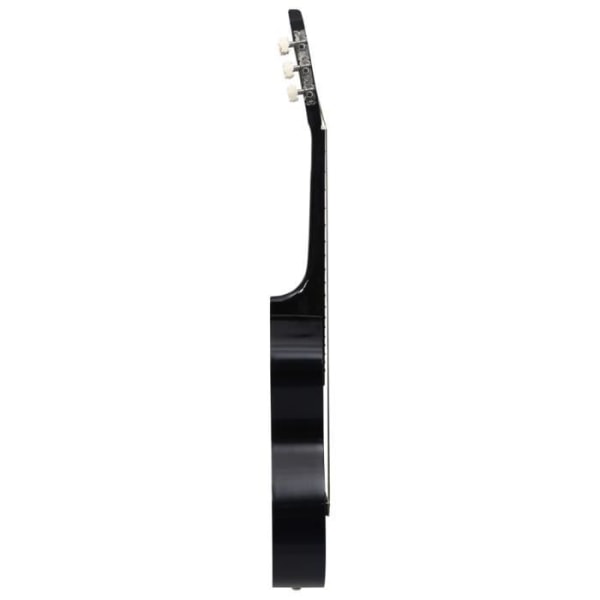 BEL-7076732265812-Klassisk gitarr för nybörjare Black 4/4 39' Basswood