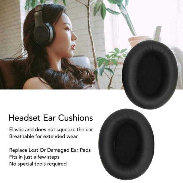 HURRISE Hörlursdelar Öronkuddar för hörlurar Andas mjukt ljudblockerande utbytesöronkuddar