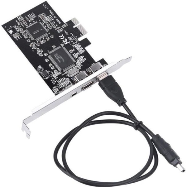PCIe Firewire-kort för Windows 10, 4-portar (3 x 6 stift &amp; 1 x 4 stift) PCI Express IEEE 1394 Adapter Controller,