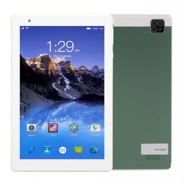 HURRISE HD Tablet 8 tums surfplatta, Android 10 surfplatta, 4 GB RAM 64 GB ROM Touch Computing Support EU-kontakt