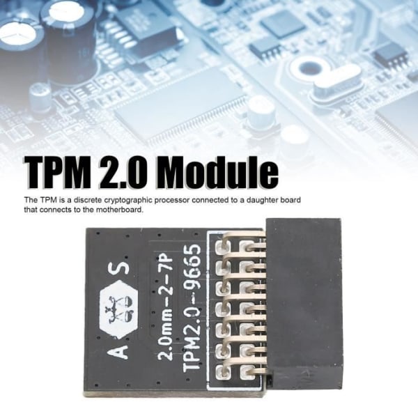 HURRISE Remote Card TPM 2.0 Modul TPM 2.0 LPC 14pin Tpm 2.0 Remote Card Encryption Security Module för ASUS
