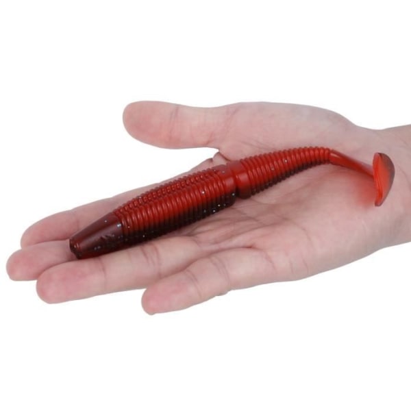 HURRISE artificiellt fiskebete AR36 3 ST Artificiellt mjukmaskbete T-tail lockar 140 mm 17 g fiskeredskap (röd