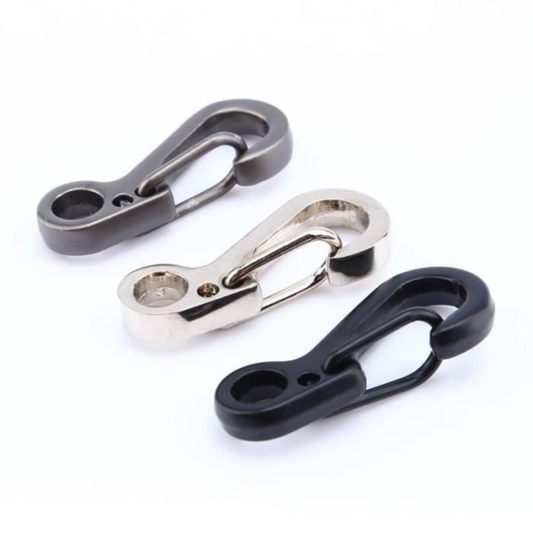 WEI Spring Carabiner Mini Carabiner EDC Snap Spring Clips Hook Survival Keychain Tool