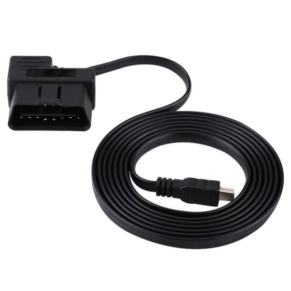 BEL-7293629046884-OBD2 USB-kabel 180 cm bil OBD-II OBD2 EOBD 16-pin diagnostisk förlängningsadapter till mini-USB-kabel