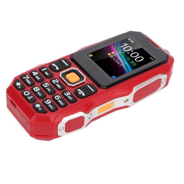 ZJCHAO W2021 Senior mobiltelefon - 1,8 tum - 5800 mAh - Röd
