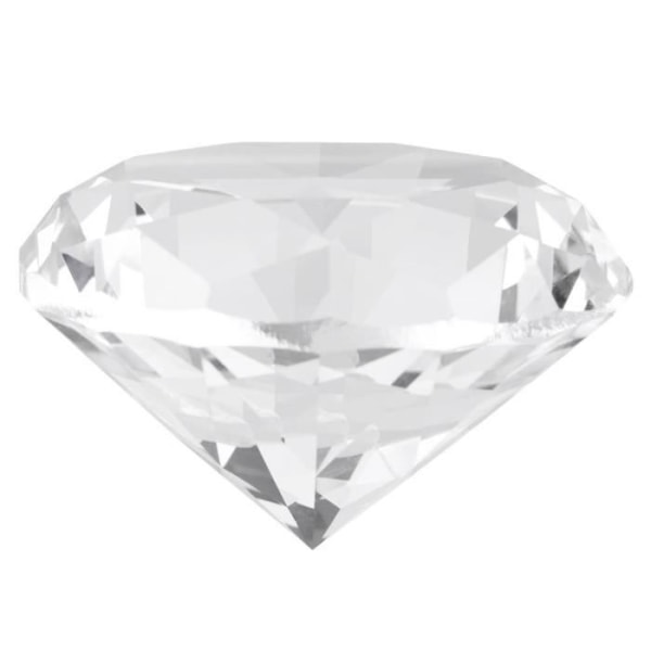 SIB 6*3,8cm Syntetisk diamantsten Stor strass klart glas konstgjorda kristallsmycken pappersvikt