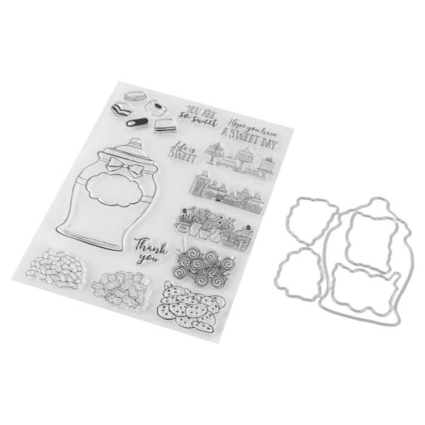 Duokon Clear Stamp Clear Stamp Candy Style Hållbar TPR Clear Stamp Clear Stamp används ofta för