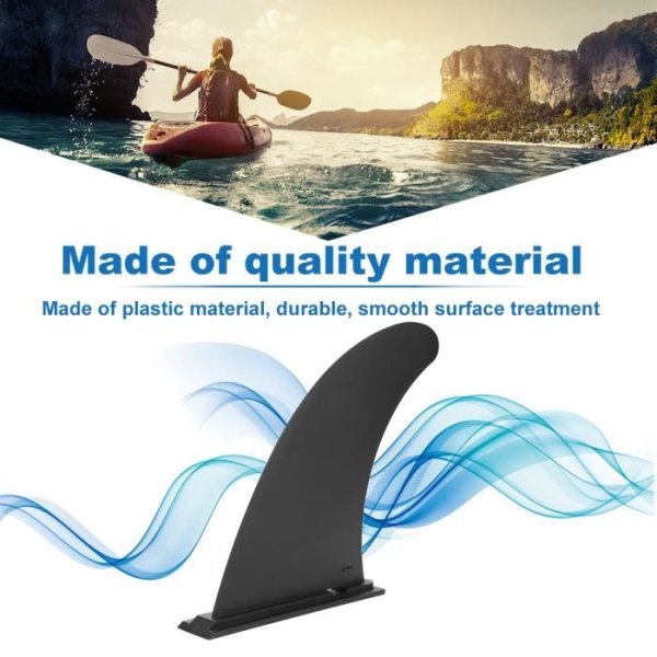 ZJCHAO Board Fin Plast Surfvatten Wave Fin för Stand Up Paddle Board Surfbräda tillbehör (9in)
