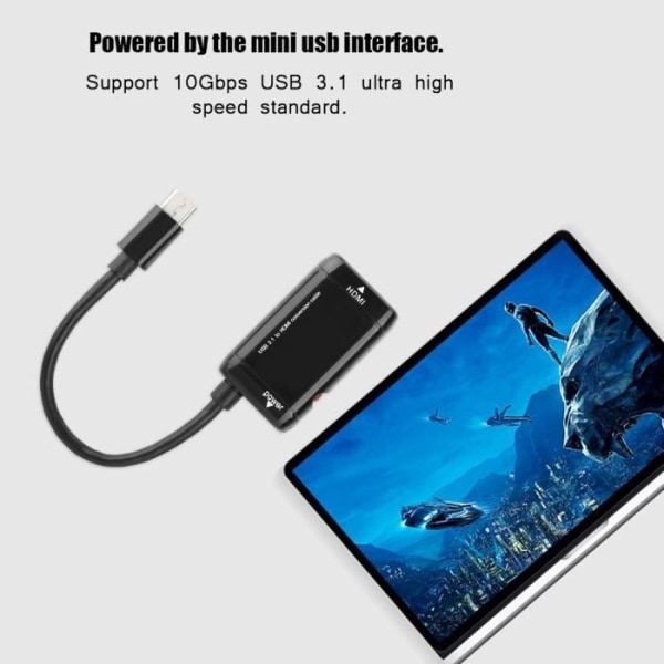 USB-C Typ C till HDMI Adapter USB 3.1-kabel för Android-telefon Tablet MHL-YIN
