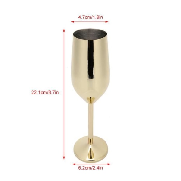 LIA Verrine mise 220ML Champagneglas Bar bankett drickskoppar (guld)