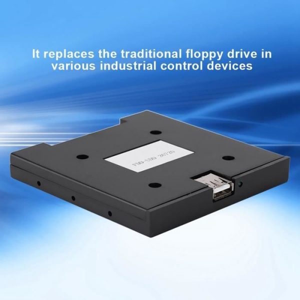 HURRISE USB Floppy Drive - USB Floppy Disk Emulator med 720 KB kapacitet - Vit