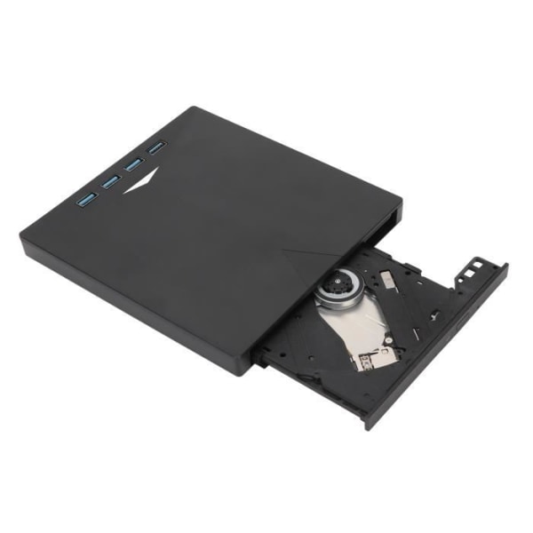 BEL-7696830459533-Extern DVD-brännare med integrerad kabel av typ C, 4 USB3.0-gränssnitt, ABS-material, bärbar CD-spelare för OS