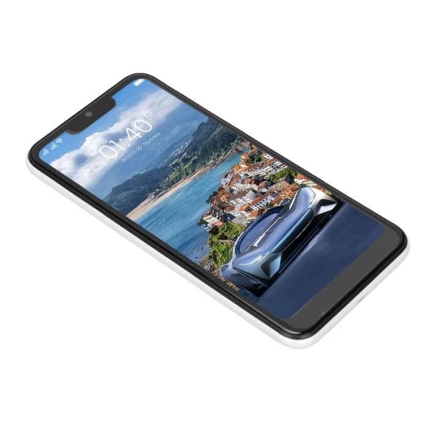 HURRISE Smartphone HD-skärm 6,1 tum 3GB 32GB Dual SIM främre och bakre kamera för Android Vit