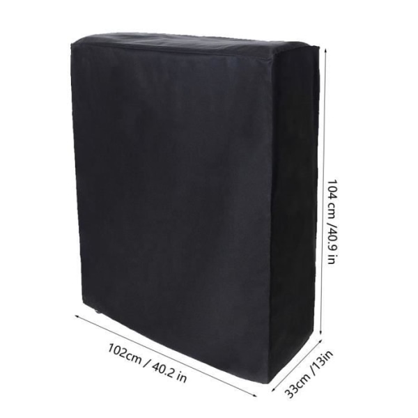 BEL Black Portable Folding Bed Protector Cover - Väder- och dammbeständig