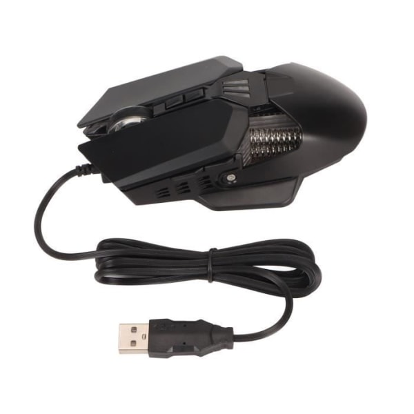 HURRISE Wired Gaming Mouse C6 Gaming Mouse Kabelansluten USB Optisk datormus, tyst med datorberäkning