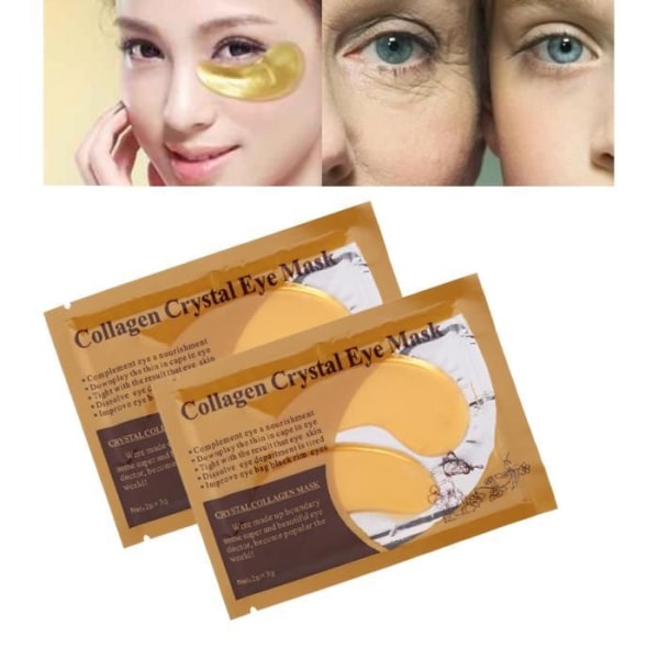 Collagen Eye Patch Anti Wrinkle Aging Crystal Fuktgivande ögonlock Patch Pad och mörka cirklar Anti Aging Masker Vård för ögonen