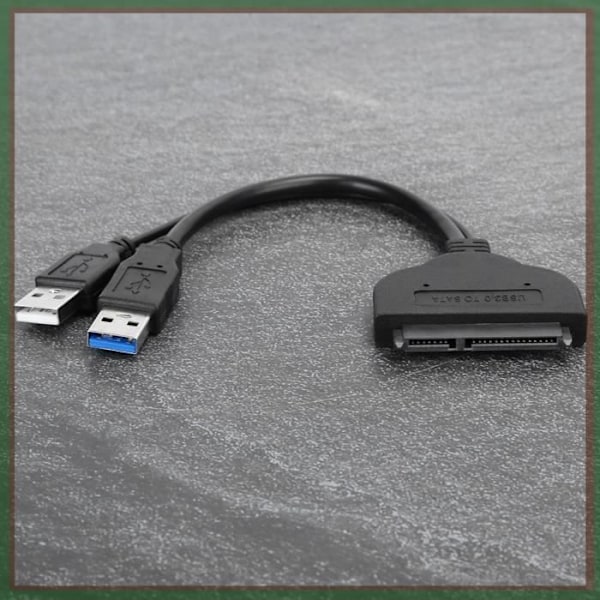 HURRISE USB3.0 till SATA-kabel (svart)A Sixx USB3.0-kabel till mini USB3.0-adapter till datorkabel Svart