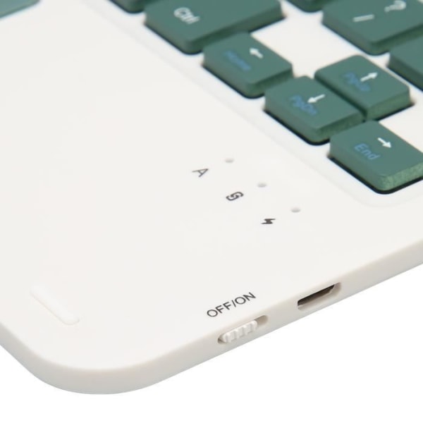 HURRISE Trådlöst Bluetooth-tangentbordsfodral för surfplattor Tabletttangentbordsfodral för Galaxy Tab A8 10,5 tum 2022-fodral