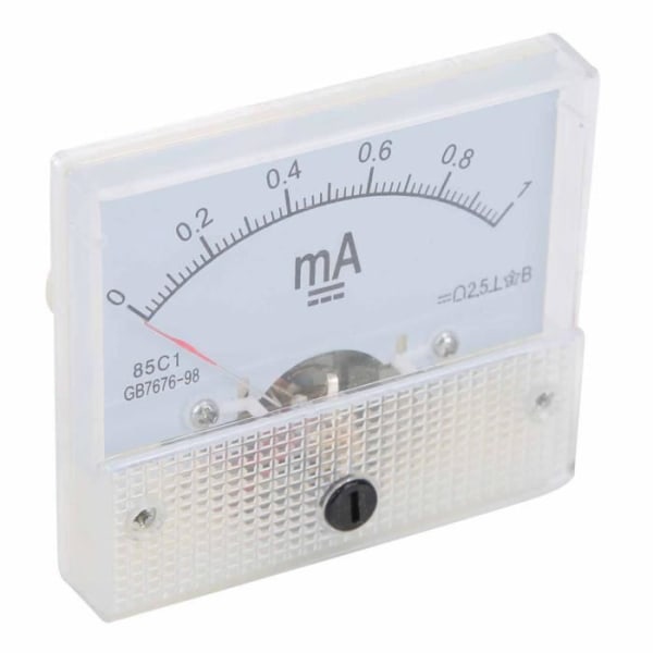 HURRISE DC Amperemeter 85C1 DC 0~1MA DC Pointer Amperemeter Strömmätning DC Pointer Amperemeter