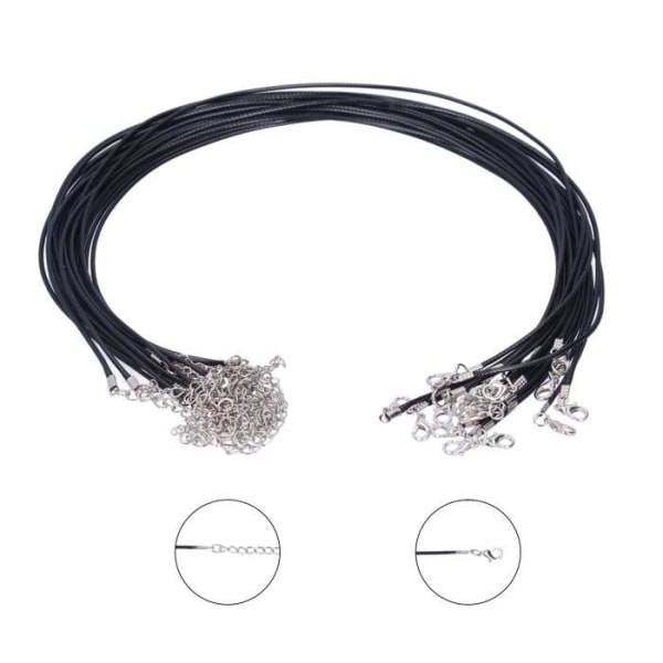 BEL-7590761830013-20 trådar vaxat halsband DIY hängsnöre