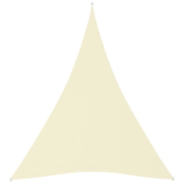 BEL-7458880597692-Parasolsegel Oxford-tyg trekantigt 4x5x5 m Kräm