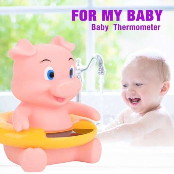 HURRISE Babytermometer Babybadtermometer LED-temperaturdisplay Söt djurtermometer flytande