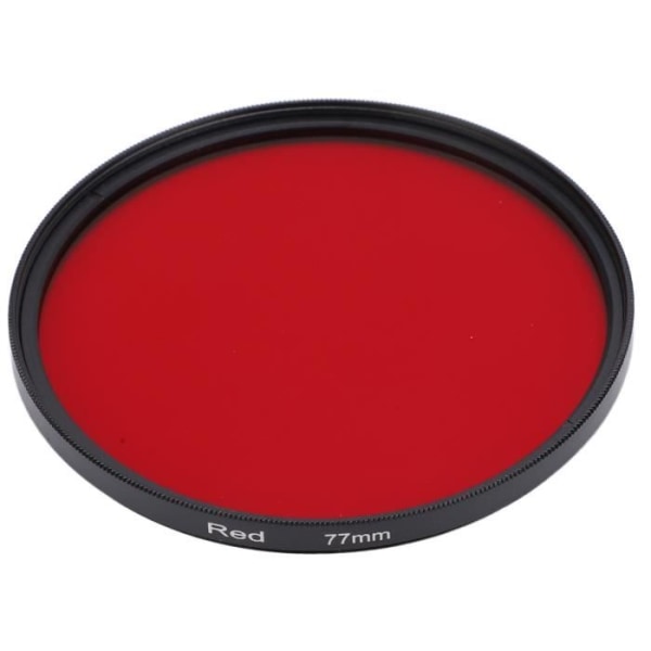 BEL-7423055066679-Röda kameralinsfilter Röda kameralinsfilter, högt foto 77 mm/3 tum