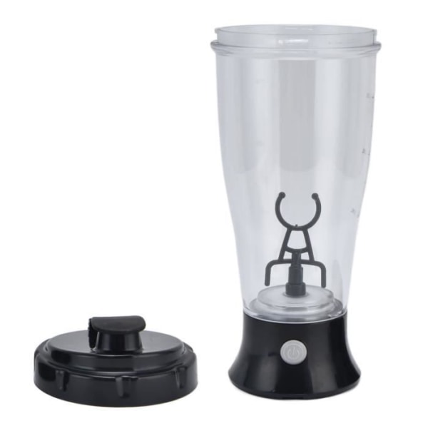 HURRISE Elektrisk Shaker Enkel elektrisk blandningskopp, hushållsapparater Mixer Mjölk Kaffe Skakflaska Svart
