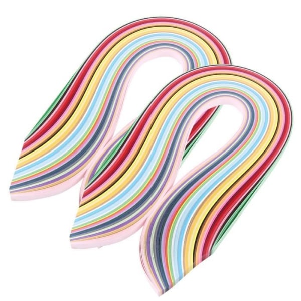HURRISE Quilling Paper Strips Flerfärgad Quilling Paper Art Strips 720 st i 36 färger 540mm Längd 3mm