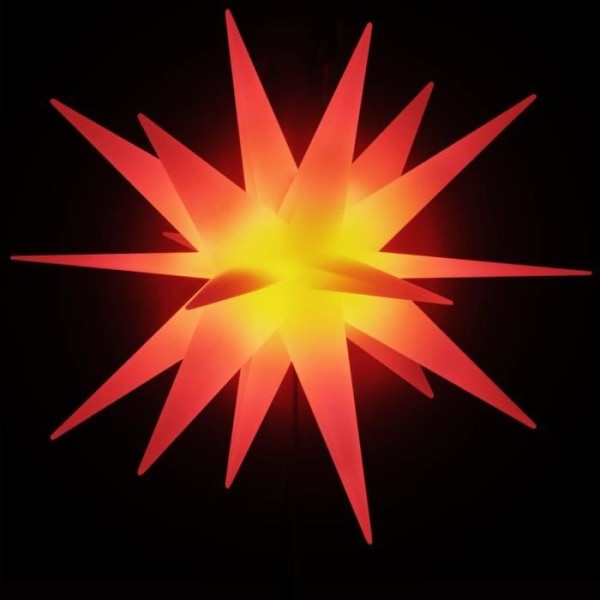 BEL-7423054581227-Mähriska stjärnor med pålar 3 st LED vikbar röd 35 cm