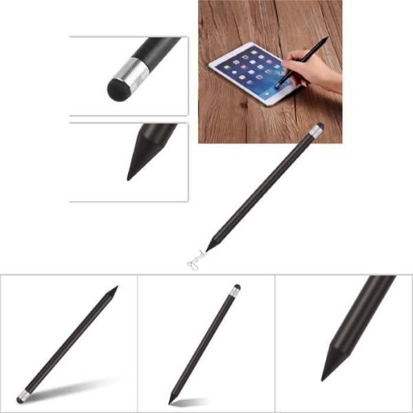 HURRISE Mobiltelefon Touch Stylus Pen Ersättning Kapacitiv Touch Screen Stylus Penna för iPhone/Blackberry/HTC Svart