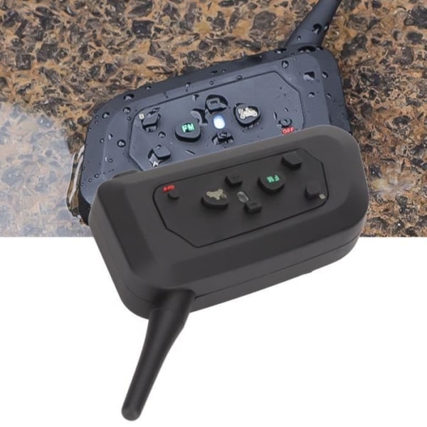 HURRISE Hjälm Hörsnäcka Motorcykelhjälm Bluetooth Intercom, 4 Ryttare Hjälmar Kommunikationssystem Video Walkman Kit