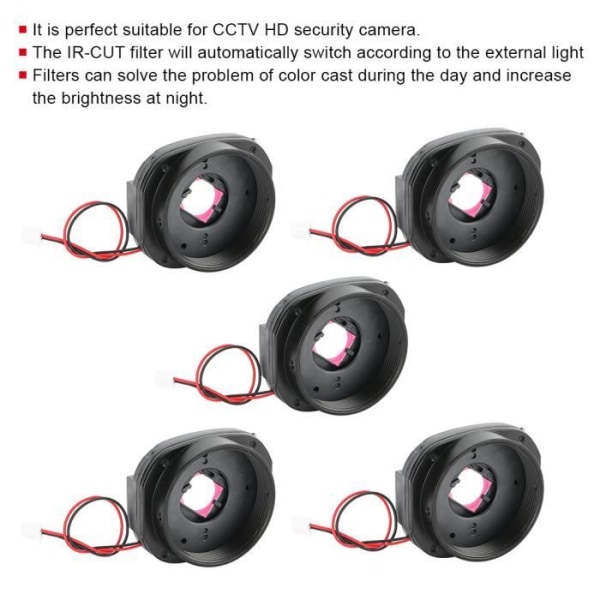 TBEST CS Mount Pinch Full-spectrum IR-Cut Lens Filter för CCTV