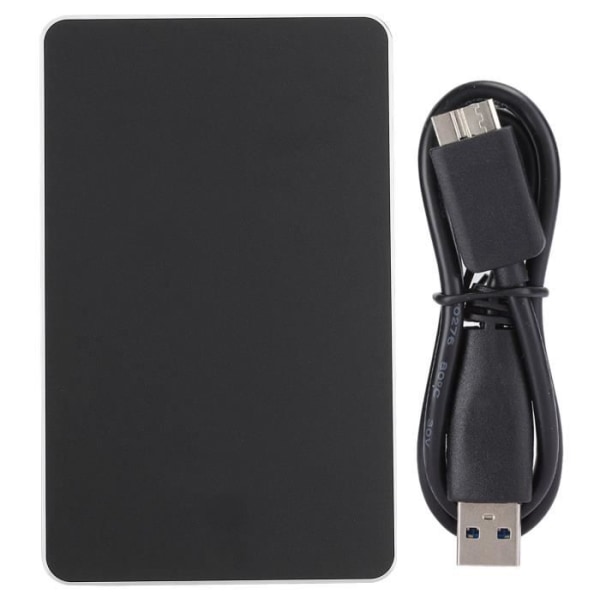 Extern hårddisk, 250 GB SSD-hårddisk med datakabel, USB3.0 svart antivibrationshårddisk, liten bärbar SSD för