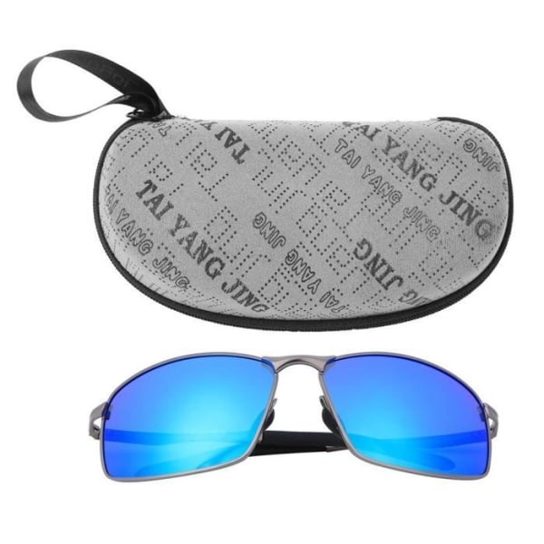 CEN Solglasögon-skyddsglasögon för stiliga män Fashionabla polariserade (pistolblå isram)