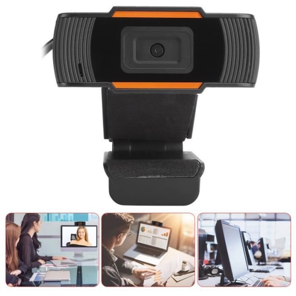 HURRISE-kamera med inbyggd mikrofon inbyggd mikrofon HD-kamera 720P bärbar datortillbehör Tydligt röstsamtal