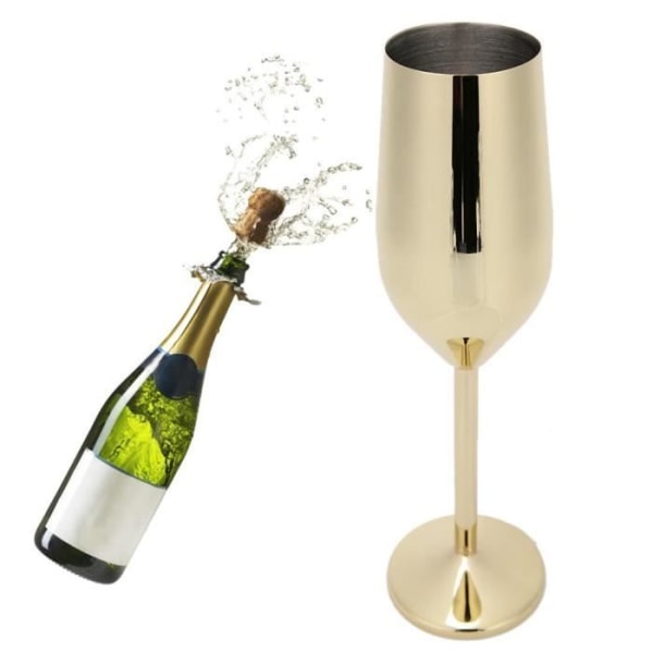 XUY Verrine mise 220ML Champagneglas Bar bankett drickskoppar (gyllene)